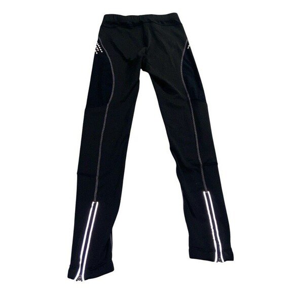 Road Runner Running Spandex Women’s Small Tights Black Reflective Warmth Winter - Picture 3 of 9